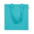 Turquoise - Side - MidOcean Bente Organic Cotton Shopper Bag