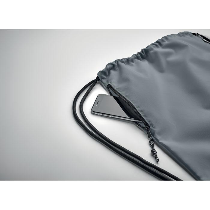 Grey - Pack Shot - MidOcean Night Large RPET Drawstring Bag