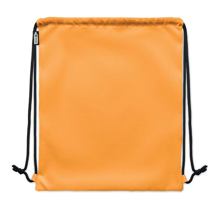 Orange - Side - MidOcean Night Large RPET Drawstring Bag