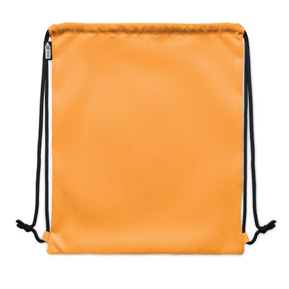 Orange - Side - MidOcean Night Large RPET Drawstring Bag