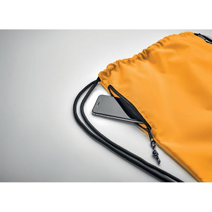 Orange - Pack Shot - MidOcean Night Large RPET Drawstring Bag