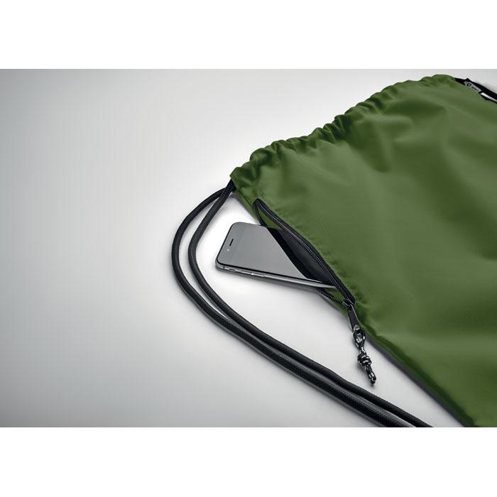 Army Green - Pack Shot - MidOcean Night Large RPET Drawstring Bag