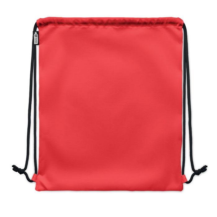 Red - Side - MidOcean Night Large RPET Drawstring Bag