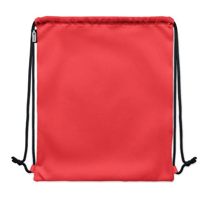 Red - Side - MidOcean Night Large RPET Drawstring Bag