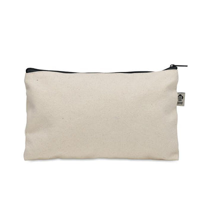 Black - Back - MidOcean Pesacara Cotton Cosmetic Bag