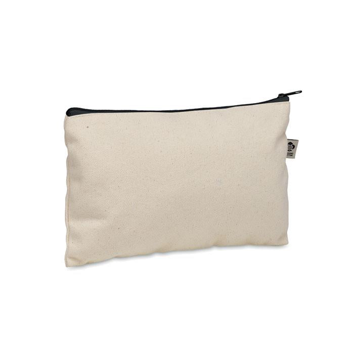 Black - Front - MidOcean Pesacara Cotton Cosmetic Bag