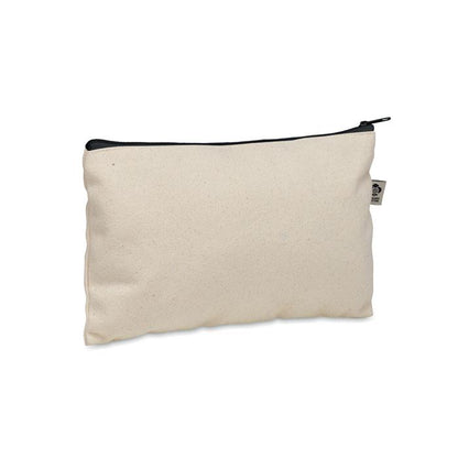 Black - Front - MidOcean Pesacara Cotton Cosmetic Bag