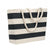 Front - MidOcean Heaven Stripe Cotton Beach Shopper Bag
