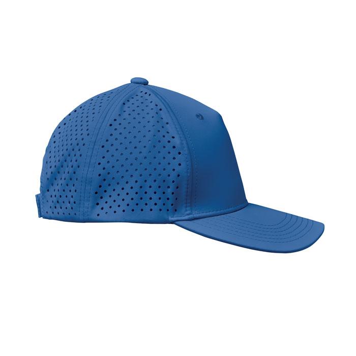Royal Blue - Close up - MidOcean Unisex Adult Capo 5 Panel Baseball Cap