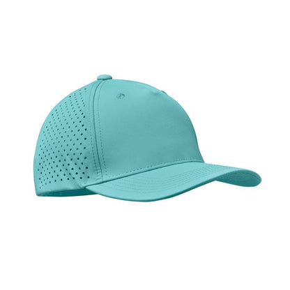 Turquoise - Front - MidOcean Unisex Adult Capo 5 Panel Baseball Cap
