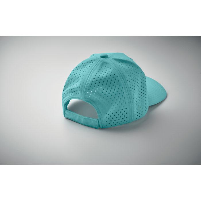 Turquoise - Back - MidOcean Unisex Adult Capo 5 Panel Baseball Cap