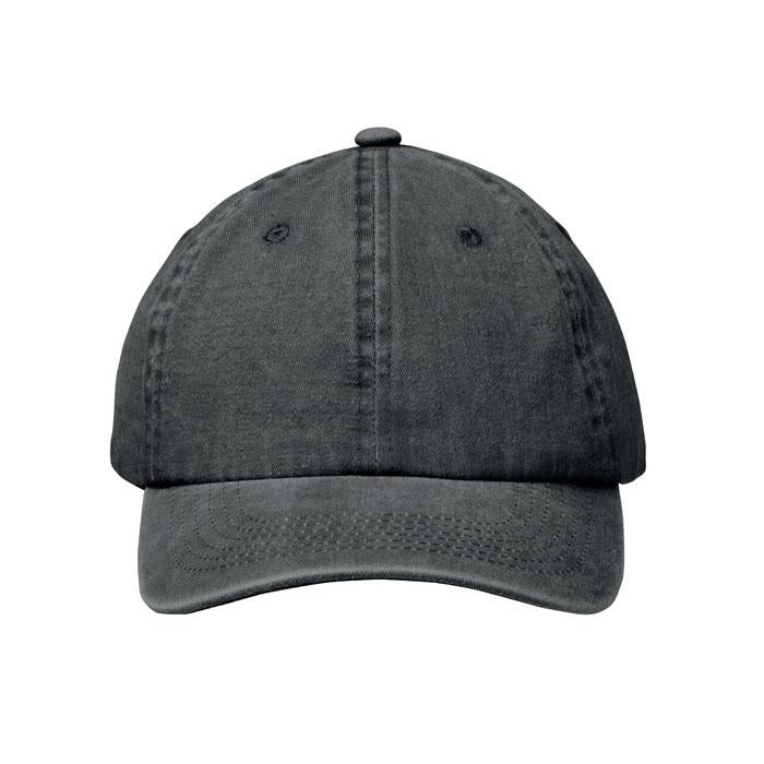 Black - Back - MidOcean Unisex Adult Beau 6 Panel Baseball Cap