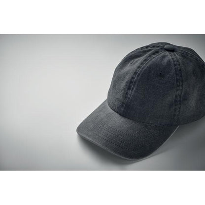 Black - Side - MidOcean Unisex Adult Beau 6 Panel Baseball Cap