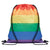 Front - MidOcean Bow RPET Drawstring Bag