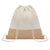 Front - MidOcean India Jute Drawstring Bag