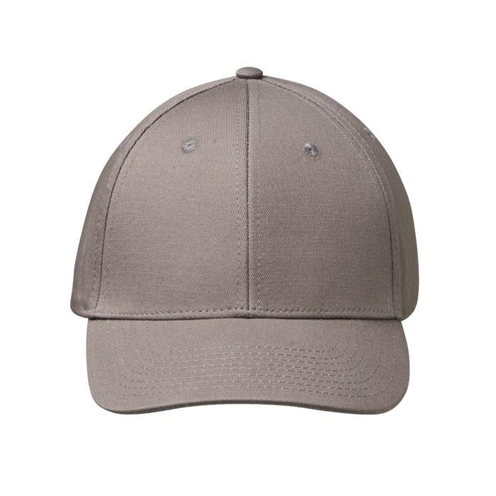 Grey - Back - MidOcean Bahamas Cotton 6 Panel Baseball Cap