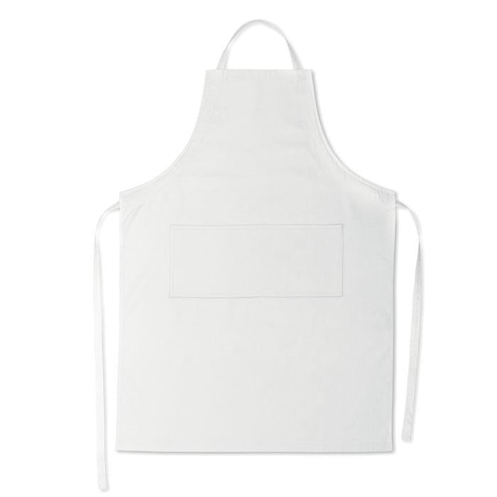 White - Back - MidOcean Fitted Kitab Adjustable Apron