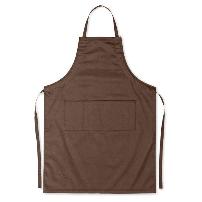 Chocolate - Front - MidOcean Fitted Kitab Adjustable Apron