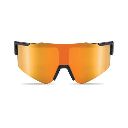 Orange - Back - MidOcean Shine Mirrored Sport Sunglasses