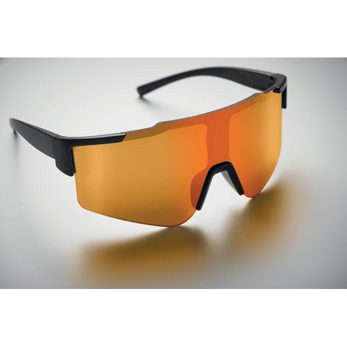 Orange - Pack Shot - MidOcean Shine Mirrored Sport Sunglasses