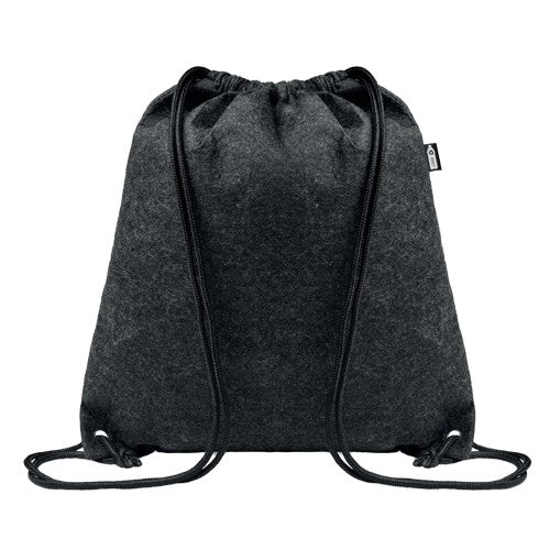 Front - MidOcean Indico RPET Felt Drawstring Bag