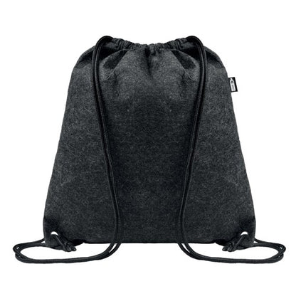 Front - MidOcean Indico RPET Felt Drawstring Bag