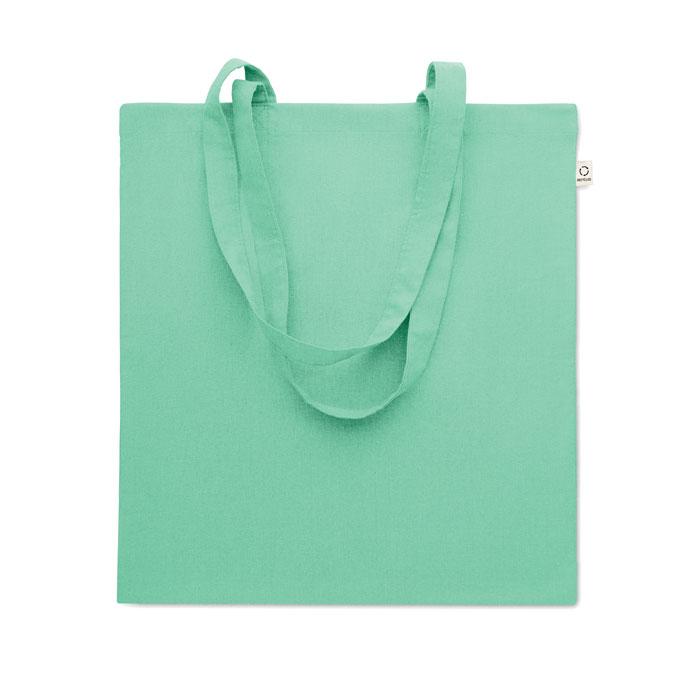 Mint Green - Front - MidOcean Viveka Recycled Cotton Tote Bag
