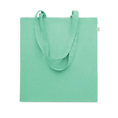 Mint Green - Front - MidOcean Viveka Recycled Cotton Tote Bag