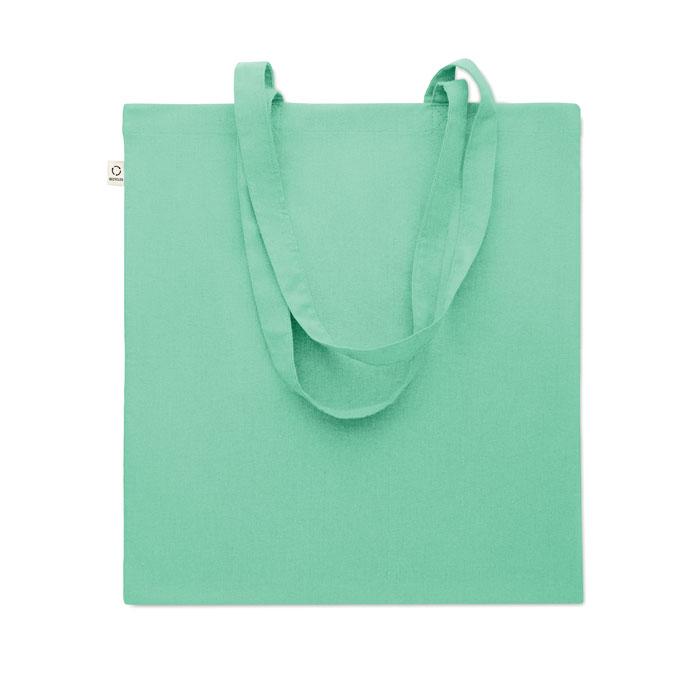 Mint Green - Back - MidOcean Viveka Recycled Cotton Tote Bag