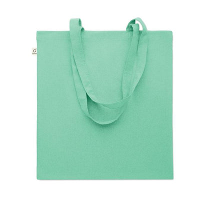 Mint Green - Back - MidOcean Viveka Recycled Cotton Tote Bag