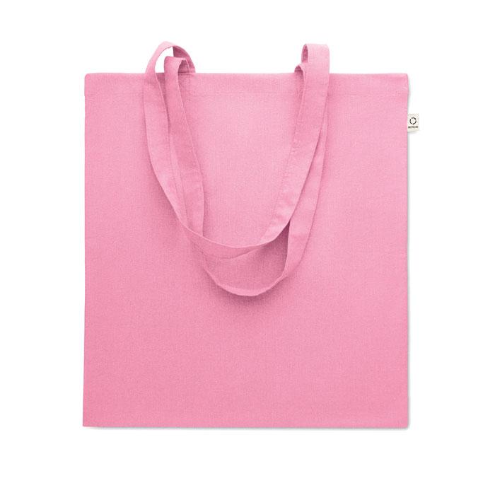 Baby Pink - Front - MidOcean Viveka Recycled Cotton Tote Bag