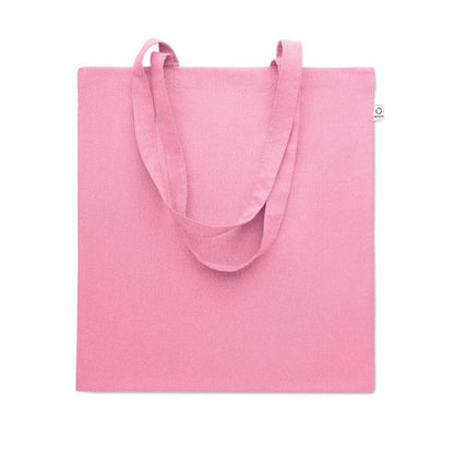 Baby Pink - Front - MidOcean Viveka Recycled Cotton Tote Bag