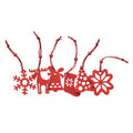 Front - MidOcean Rouge Felt Christmas Tree Decoration Set
