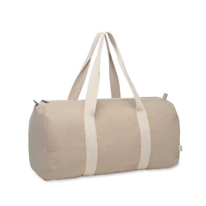 Khaki Brown - Front - MidOcean Sinn Recycled Cotton Duffle Bag