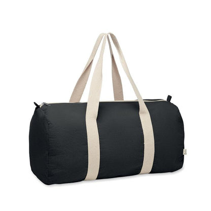 Black - Front - MidOcean Sinn Recycled Cotton Duffle Bag