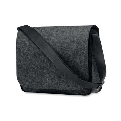 Stone Grey - Front - MidOcean Baglo RPET Felt Laptop Bag