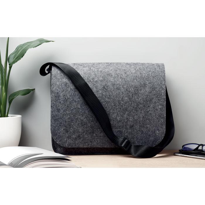 Grey - Pack Shot - MidOcean Baglo RPET Felt Laptop Bag