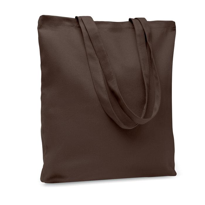 Chocolate - Front - MidOcean Rassa Canvas Shopper Bag