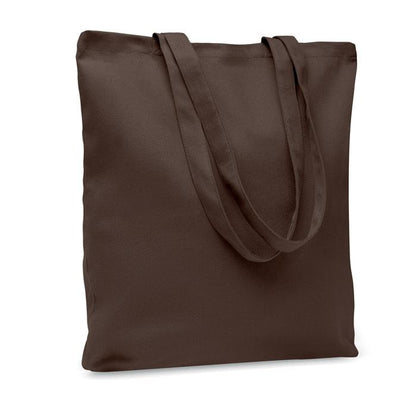 Chocolate - Front - MidOcean Rassa Canvas Shopper Bag