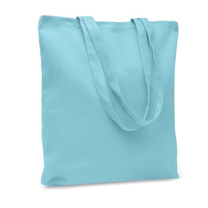 Baby Blue - Front - MidOcean Rassa Canvas Shopper Bag