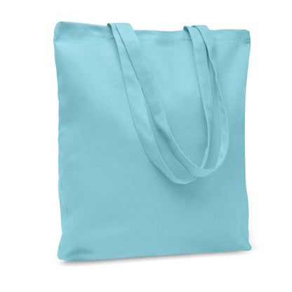 Baby Blue - Front - MidOcean Rassa Canvas Shopper Bag