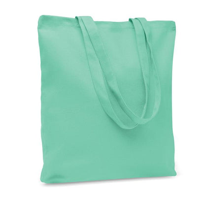 Mint Green - Front - MidOcean Rassa Canvas Shopper Bag