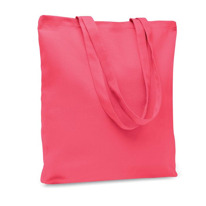 Fuchsia - Front - MidOcean Rassa Canvas Shopper Bag