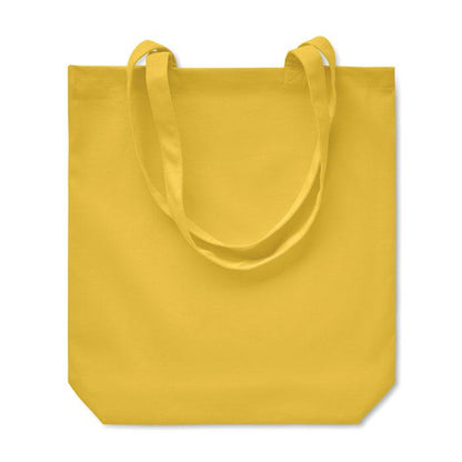 Yellow - Back - MidOcean Rassa Canvas Shopper Bag