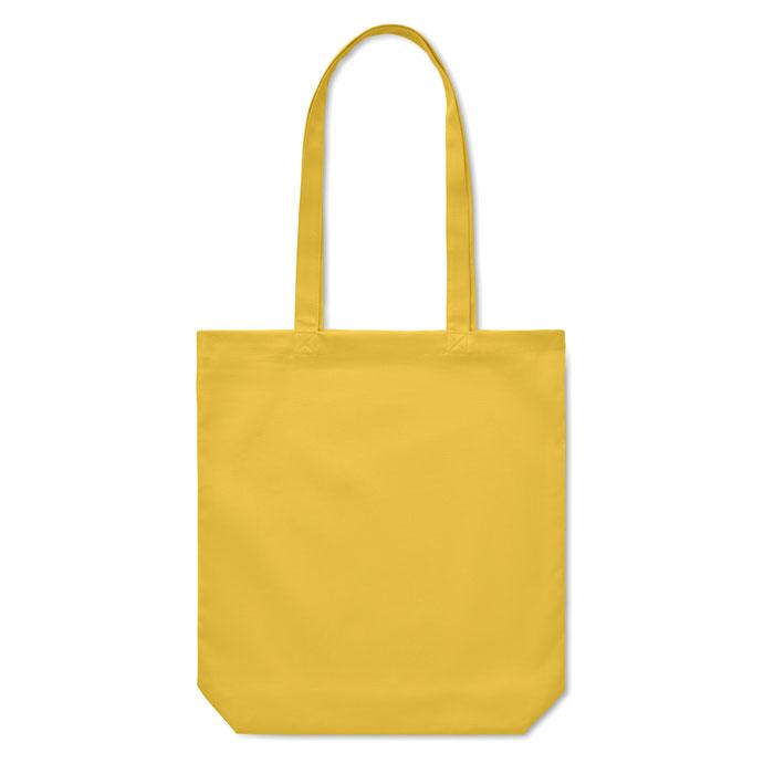 Yellow - Side - MidOcean Rassa Canvas Shopper Bag
