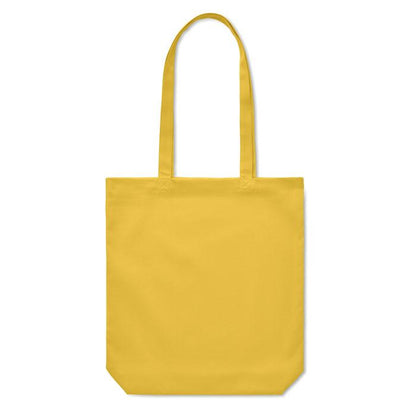 Yellow - Side - MidOcean Rassa Canvas Shopper Bag