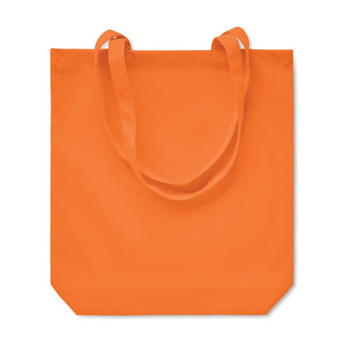 Orange - Back - MidOcean Rassa Canvas Shopper Bag