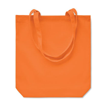 Orange - Back - MidOcean Rassa Canvas Shopper Bag