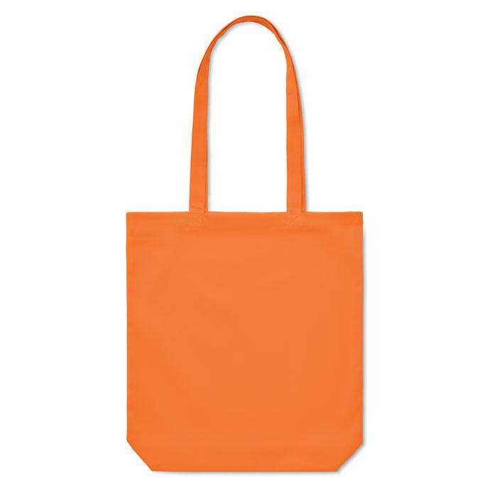 Orange - Side - MidOcean Rassa Canvas Shopper Bag
