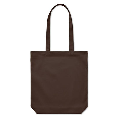 Chocolate - Side - MidOcean Rassa Canvas Shopper Bag